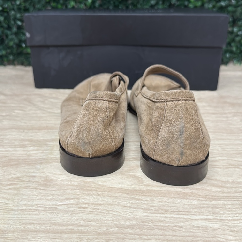 Saks Fifth Avenue Made in Italy Suede Penny Loafers - 7 - Picture 5 of 11